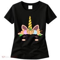 Pumpkin Autumn Fall Unicorn Cute Women's T-Shirt thumb 0