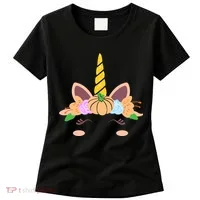 Pumpkin Autumn Fall Unicorn Cute Women's T-Shirt thumb 0