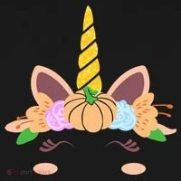 Pumpkin Autumn Fall Unicorn Cute Women's T-Shirt thumb 6