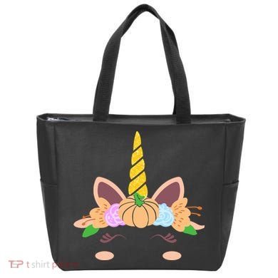 Pumpkin Autumn Fall Unicorn Cute Tote Bag