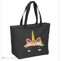Pumpkin Autumn Fall Unicorn Cute Tote Bag thumb 2