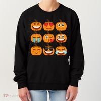 Pumpkin Emojis  Women's Sweatshirt thumb 0