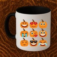 Pumpkin Emojis  Coffee Mug thumb 2