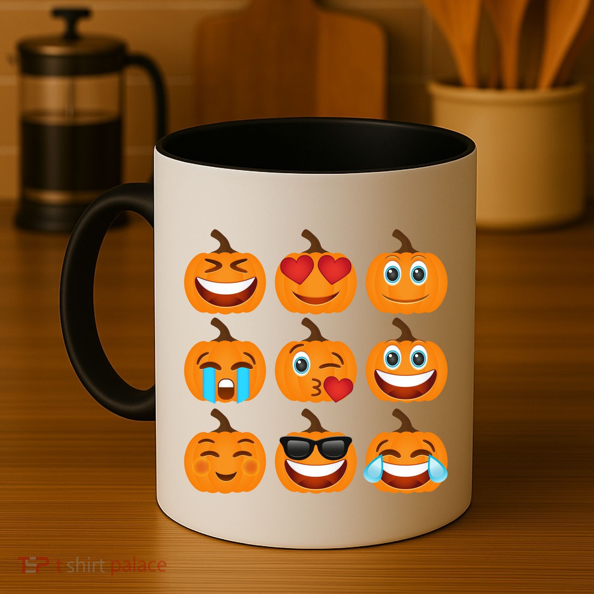 Pumpkin Emojis  Coffee Mug