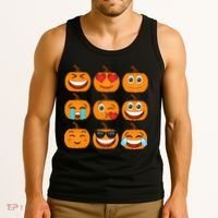 Pumpkin Emojis  Tank Top thumb 3