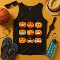 Pumpkin Emojis  Tank Top thumb 4