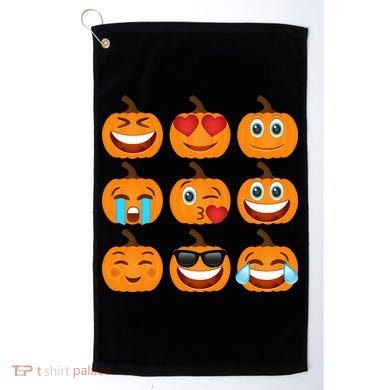 Pumpkin Emojis  Golf Towel