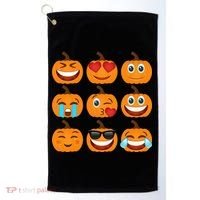 Pumpkin Emojis  Golf Towel thumb 0