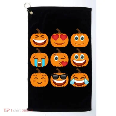 Pumpkin Emojis  Golf Towel