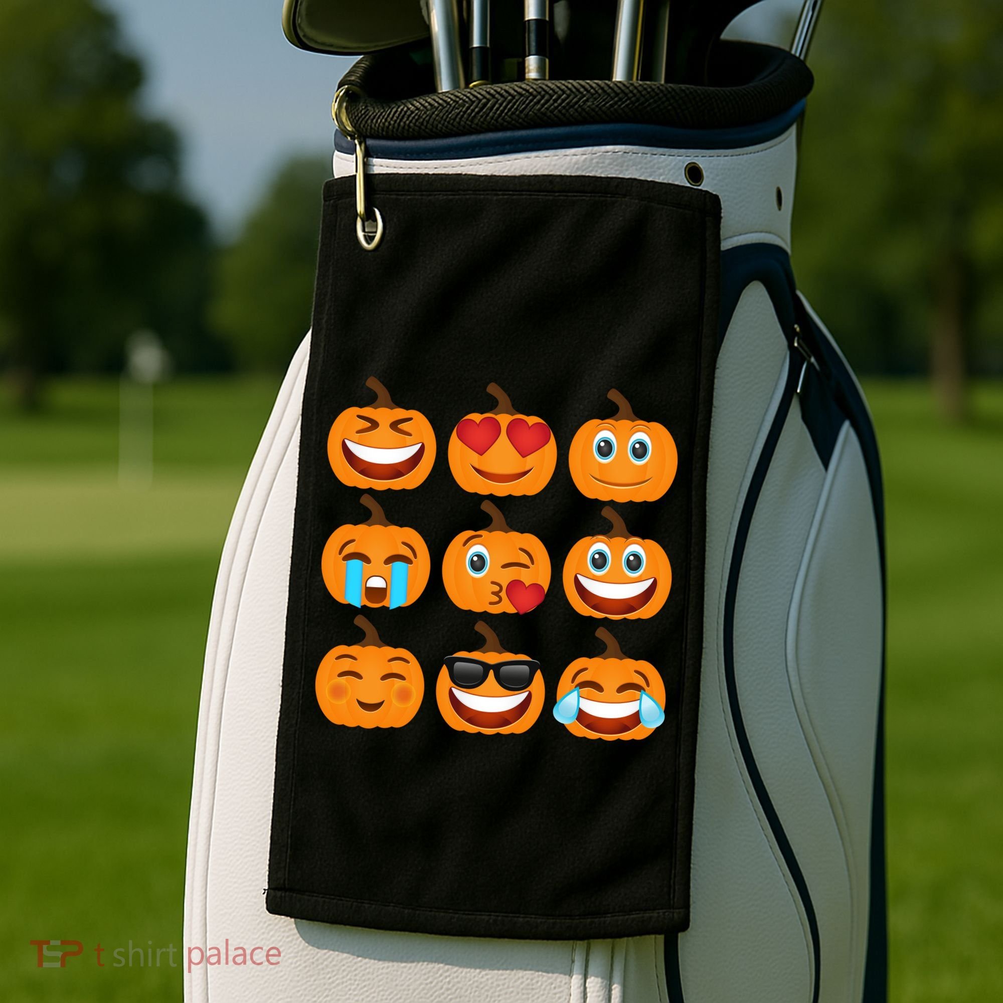 Pumpkin Emojis  Golf Towel