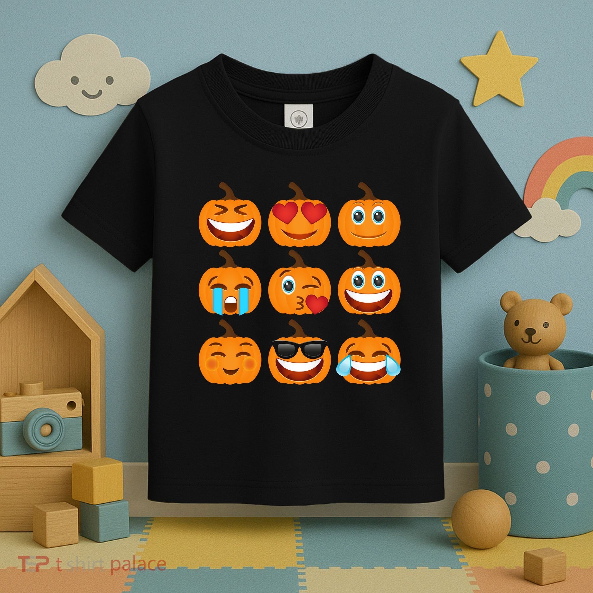 Pumpkin Emojis  Toddler T-Shirt