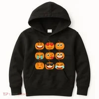Pumpkin Emojis  Kids Hoodie thumb 0