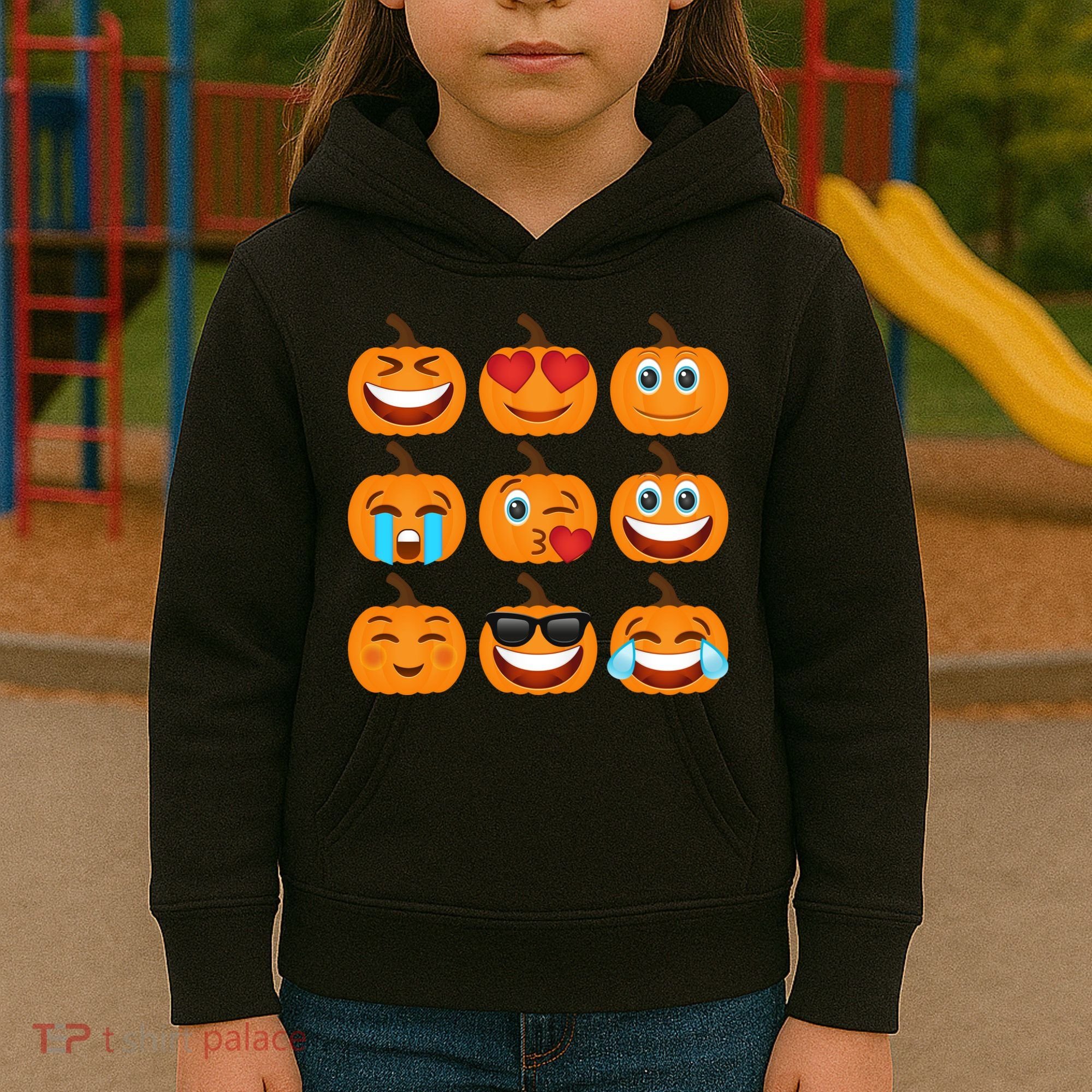 Pumpkin Emojis  Kids Hoodie