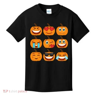 Pumpkin Emojis  Kids T-Shirt