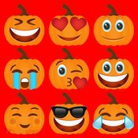 Pumpkin Emojis  Santa Hat thumb 1