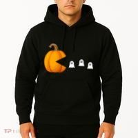 Pumpkin Ghosts Retro Pic Elated Hoodie thumb 2