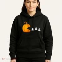 Pumpkin Ghosts Retro Pic Elated Hoodie thumb 5