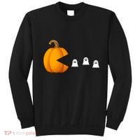 Pumpkin Ghosts Retro Pic Elated Sweatshirt thumb 0