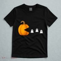 Pumpkin Ghosts Retro Pic Elated T-Shirt thumb 5