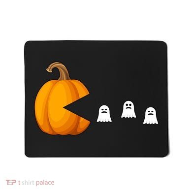 Pumpkin Ghosts Retro Pic Elated Mousepad