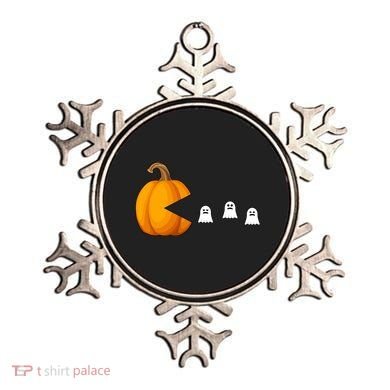 Pumpkin Ghosts Retro Pic Elated Ornament