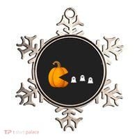 Pumpkin Ghosts Retro Pic Elated Ornament thumb 0