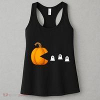 Pumpkin Ghosts Retro Pic Elated Women's Tank Top thumb 3