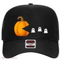 Pumpkin Ghosts Retro Pic Elated Hat thumb 0