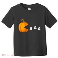 Pumpkin Ghosts Retro Pic Elated Toddler T-Shirt thumb 0