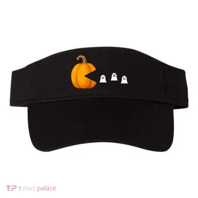 Pumpkin Ghosts Retro Pic Elated Visor