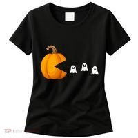 Pumpkin Ghosts Retro Pic Elated Women's T-Shirt thumb 0
