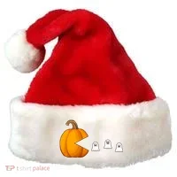 Pumpkin Ghosts Retro Pic Elated Santa Hat thumb 0