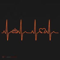 Pumpkin Halloween Heartbeat Pulse Long Sleeve Shirt thumb 2