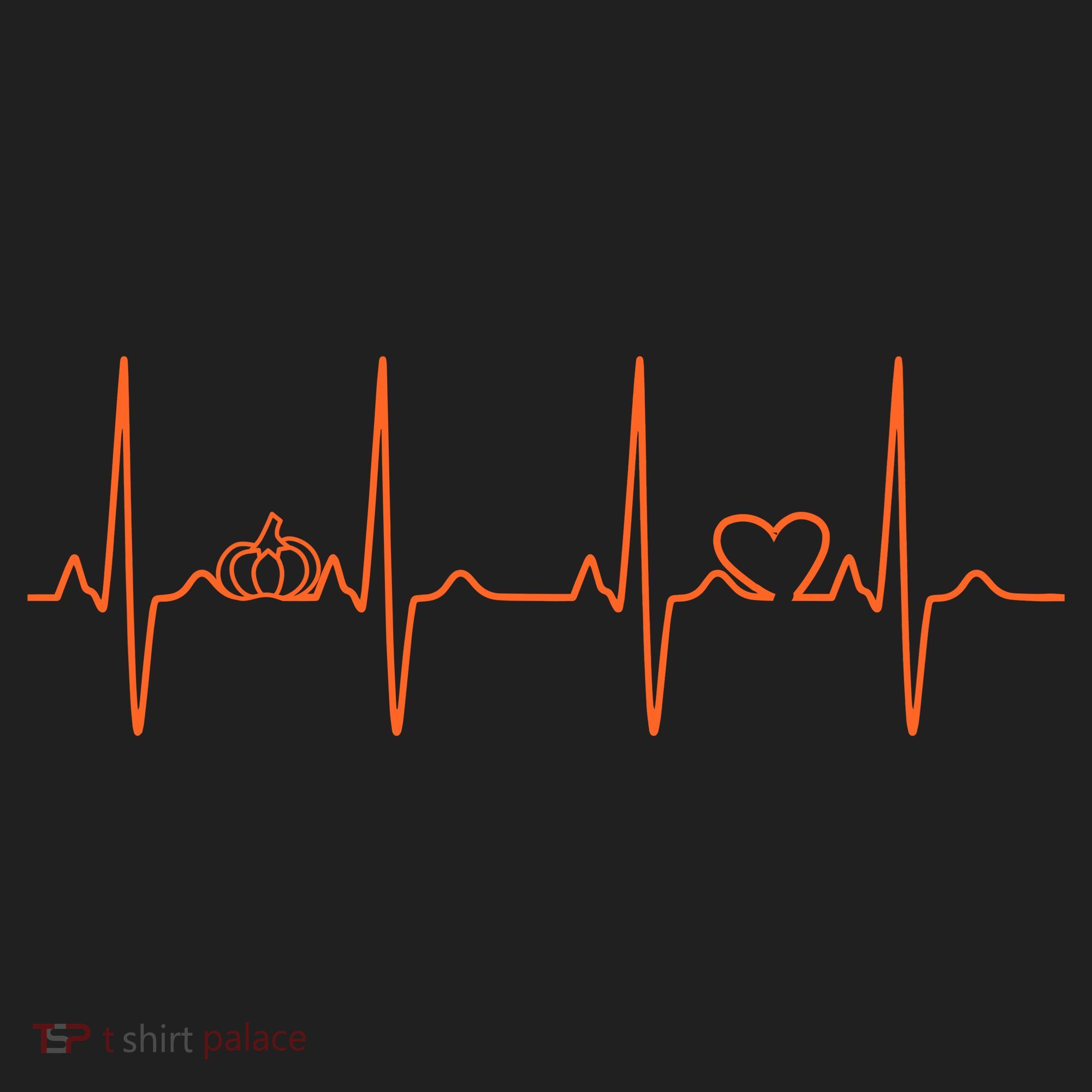 Pumpkin Halloween Heartbeat Pulse Beanie