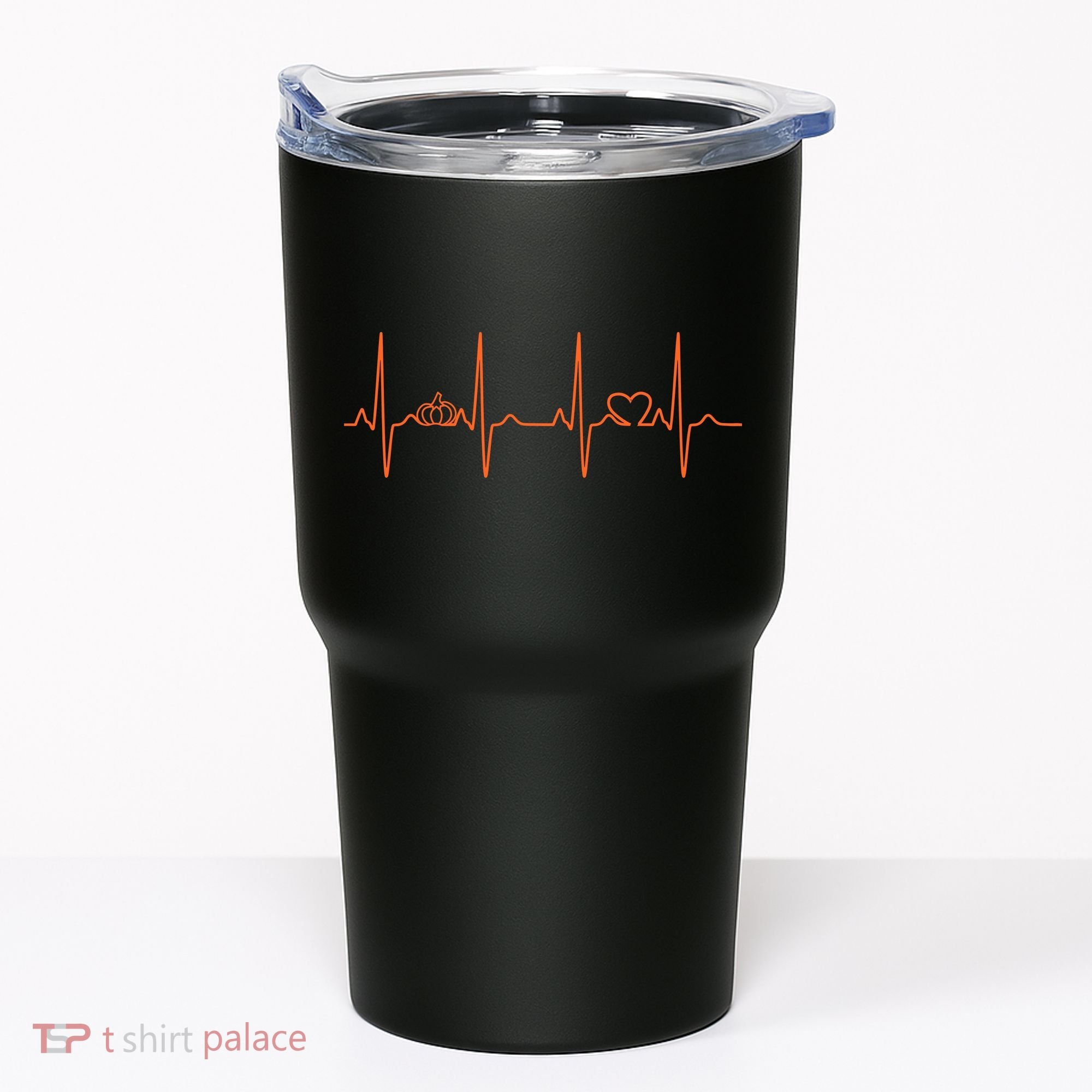 Pumpkin Halloween Heartbeat Pulse Tumbler