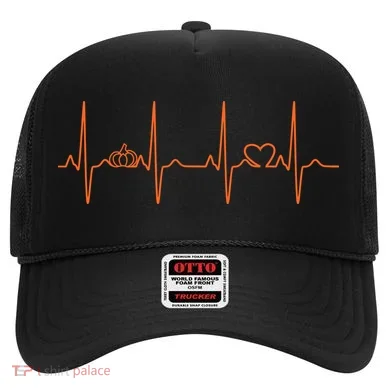 Pumpkin Halloween Heartbeat Pulse Hat