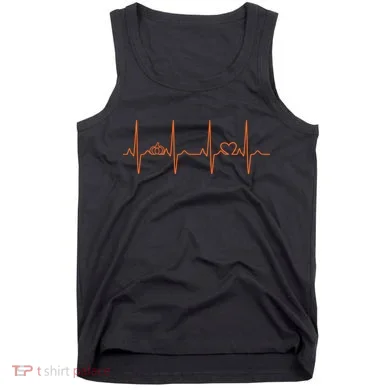 Pumpkin Halloween Heartbeat Pulse Tank Top