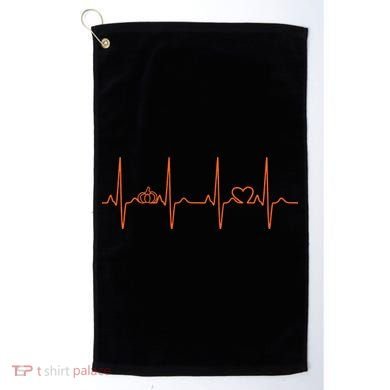 Pumpkin Halloween Heartbeat Pulse Golf Towel