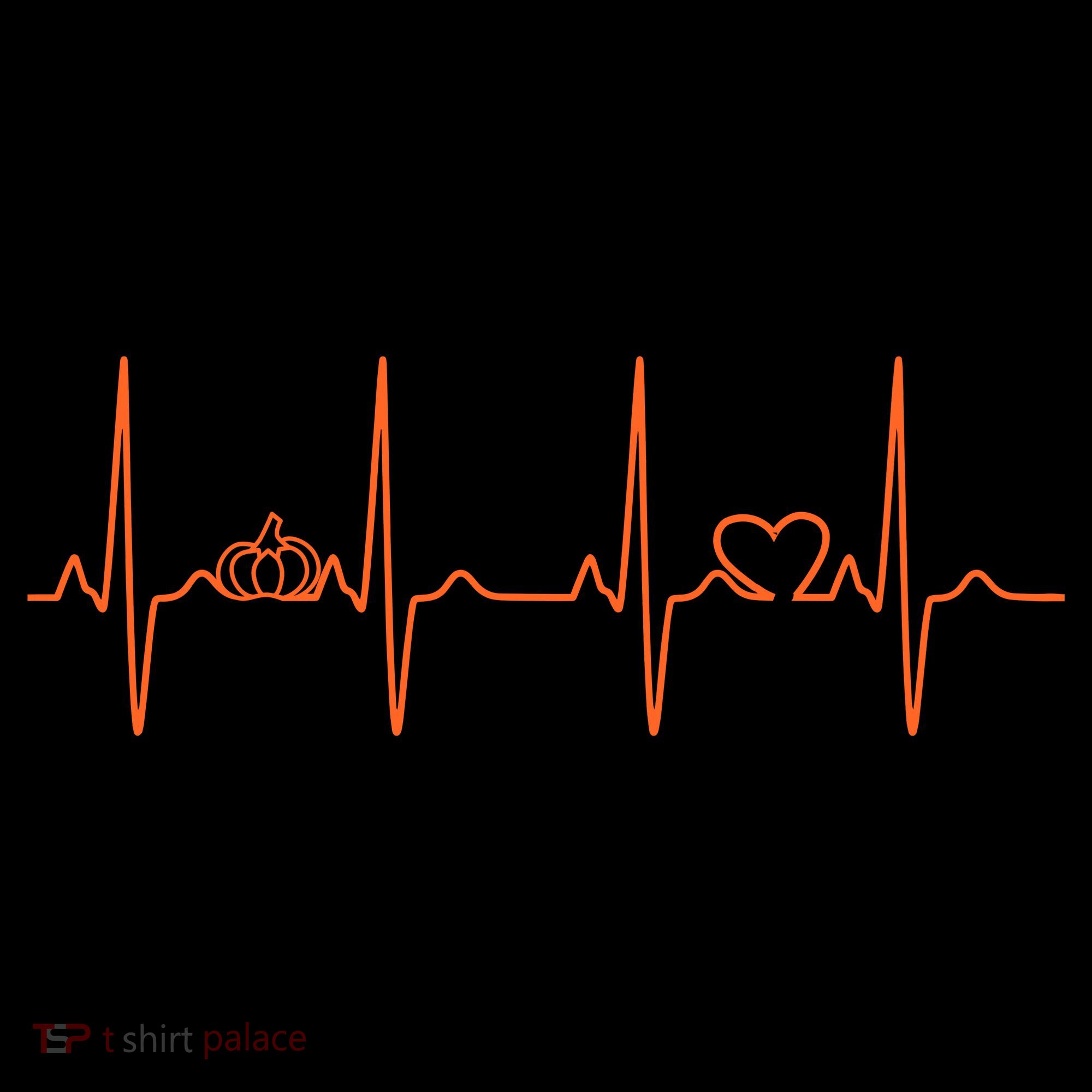 Pumpkin Halloween Heartbeat Pulse Kids Sweatshirt