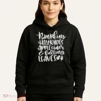 Pumpkin Hayrides Apple cider Falling Leaves Hoodie thumb 5