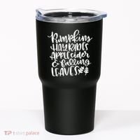 Pumpkin Hayrides Apple cider Falling Leaves Tumbler thumb 0