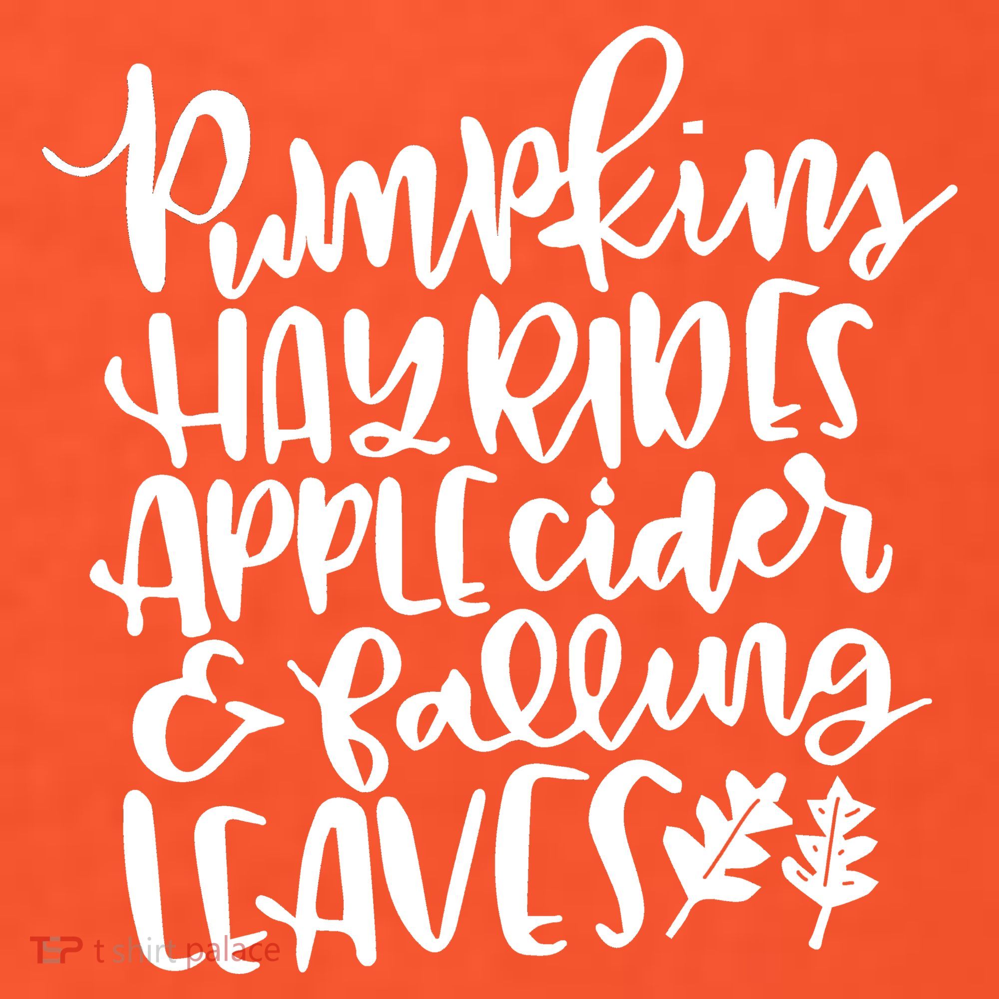 Pumpkin Hayrides Apple cider Falling Leaves Coaster