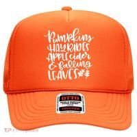 Pumpkin Hayrides Apple cider Falling Leaves Hat thumb 0