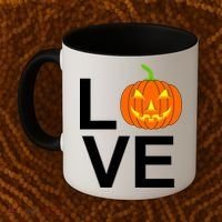 Pumpkin Love Halloween Coffee Mug thumb 2