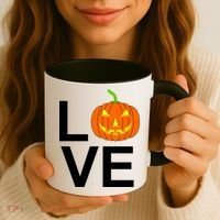 Pumpkin Love Halloween Coffee Mug thumb 3