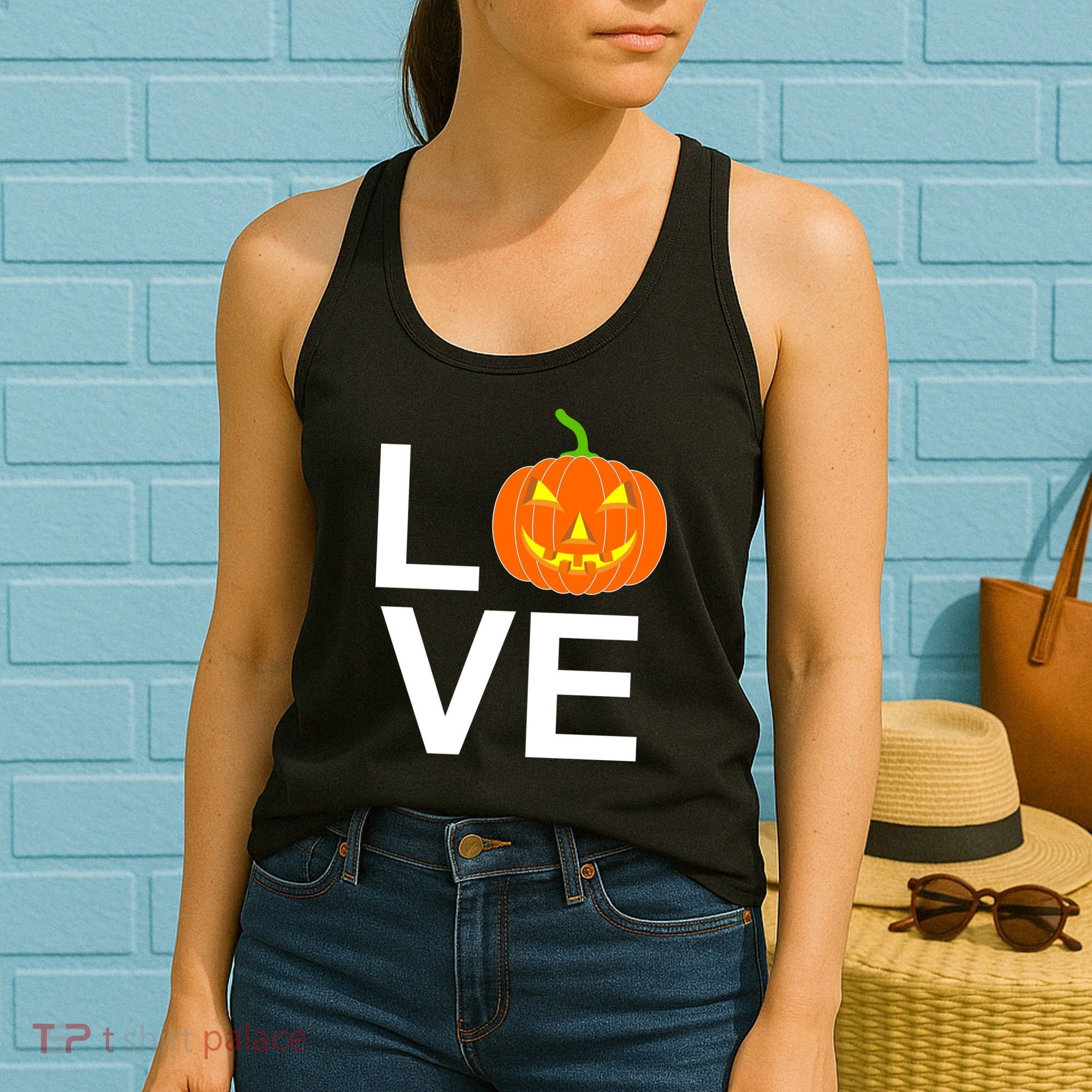Pumpkin Love Halloween Women's Tank Top