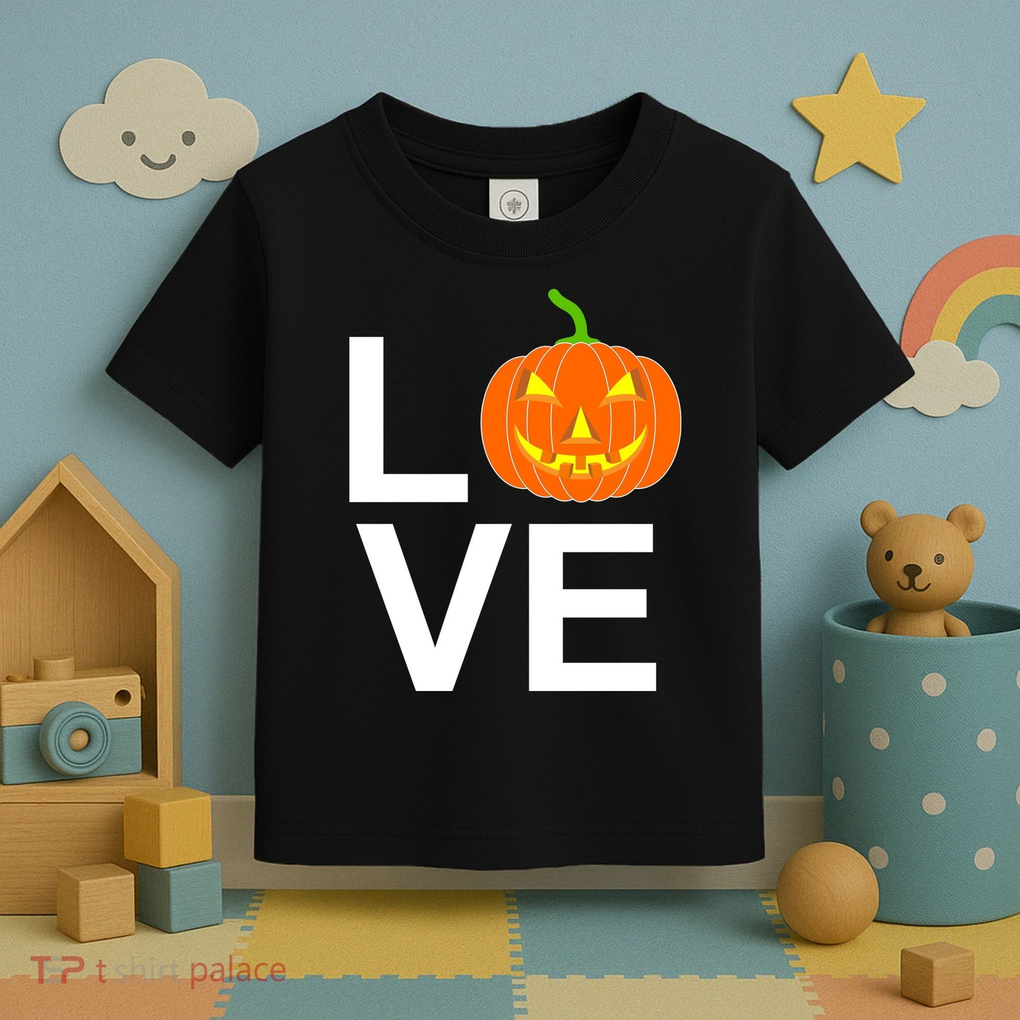 Pumpkin Love Halloween Toddler T-Shirt