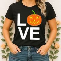 Pumpkin Love Halloween Women's T-Shirt thumb 2