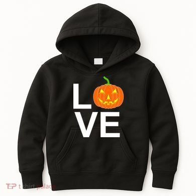 Pumpkin Love Halloween Kids Hoodie