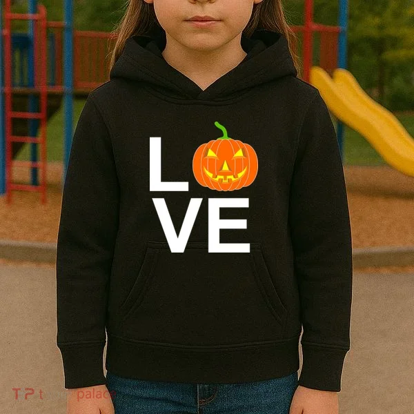Pumpkin Love Halloween Kids Hoodie